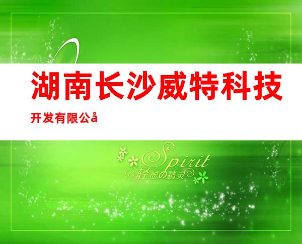 湖南长沙威特科技开发有限公司